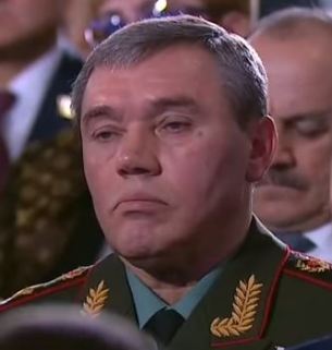 Gerasimov's face during talk of Sarmat